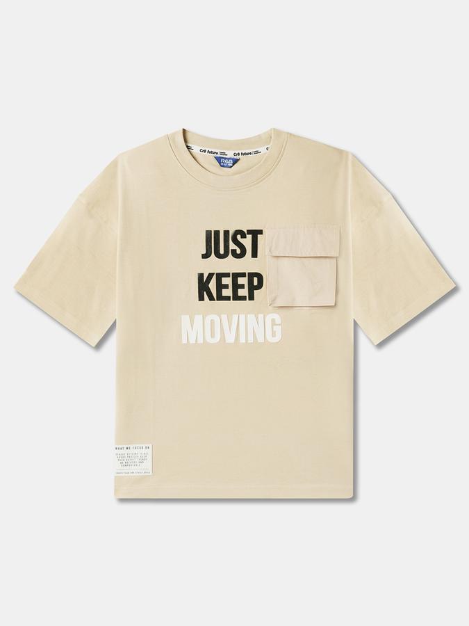 Boy Typographic Print Round-Neck T-Shirt image number 0