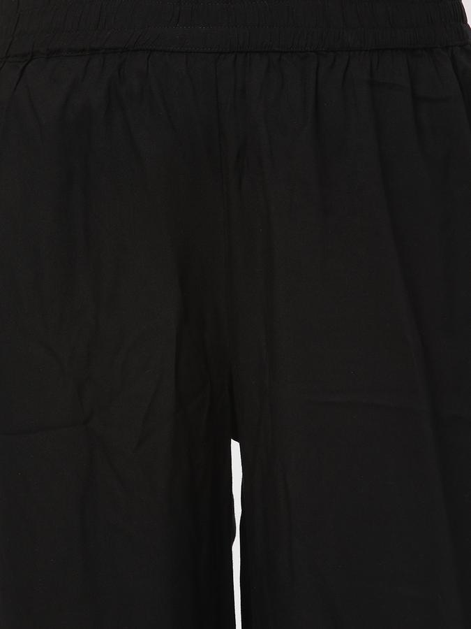 Women Relaxed Fit Flat-Front Pants image number 3