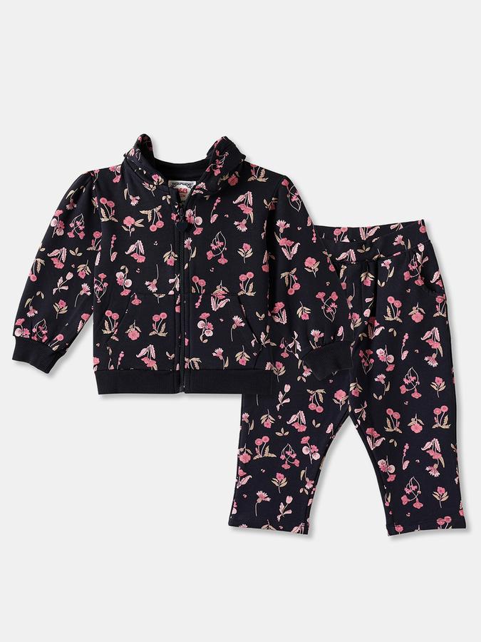 R&B Girls' Pink Printed Co-ord Set