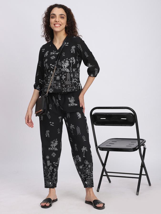 Women Cotton Printed Kurta And Pants Set