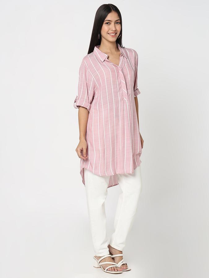 Casual Striped Women Top image number 3