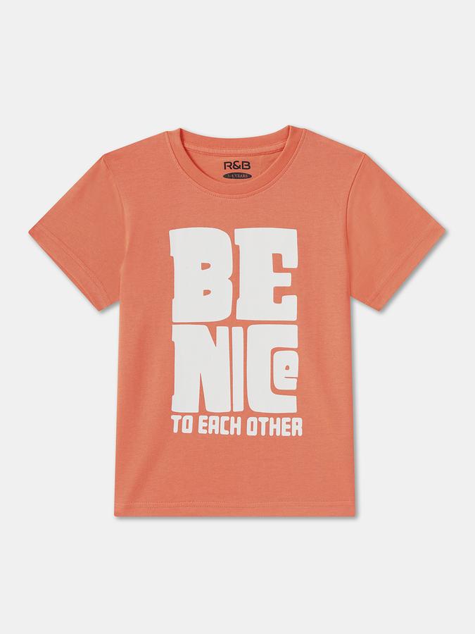 Boys Regular Fit Short Sleeve Crew Neck T-Shirt