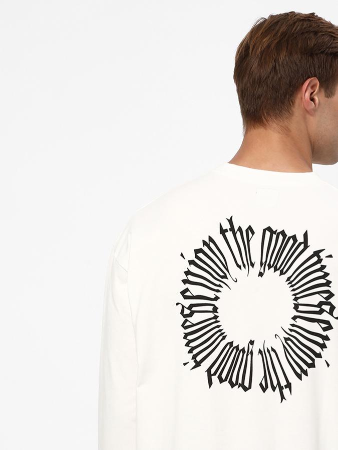 Men Typographic Print Crew-Neck Sweatshirt image number 2