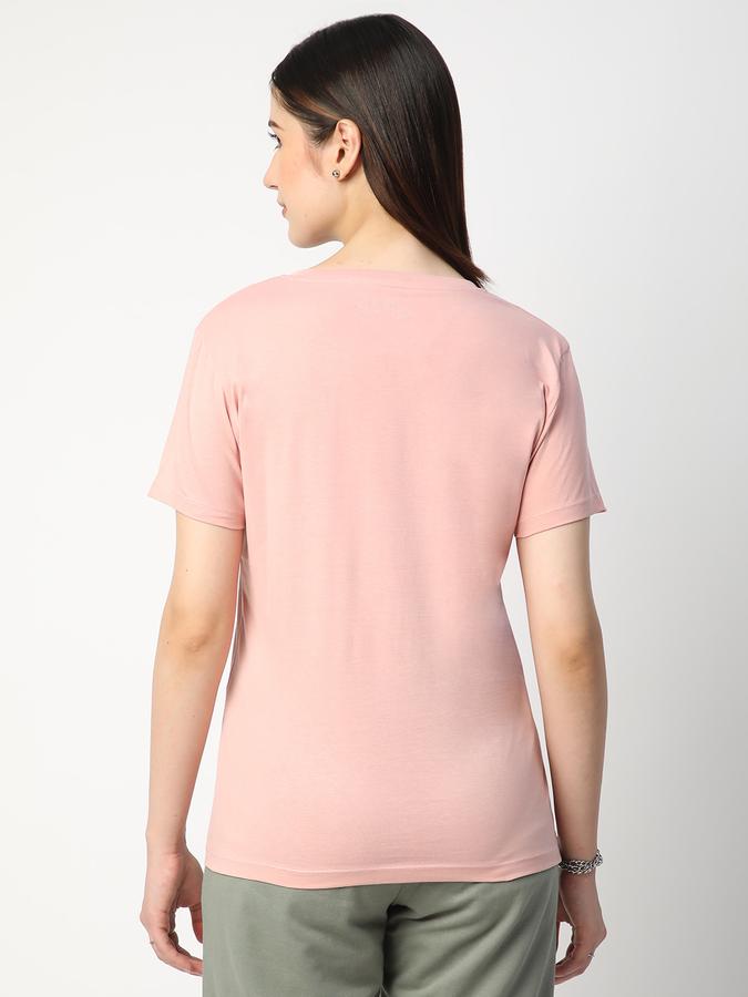 Women Cotton Regular Fit Crew Neck Graphic T-shirt