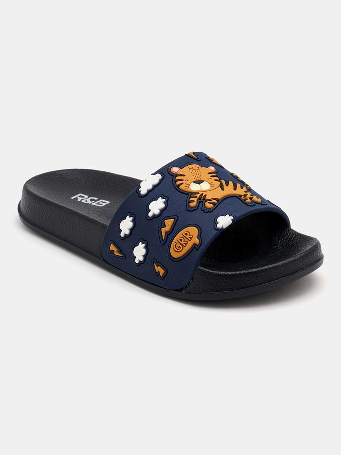 R&B Boys Rubber Embossed Sliders image number 2
