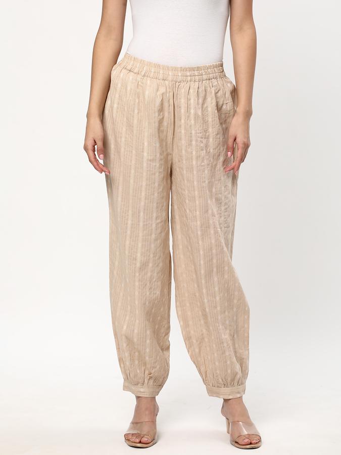 Women Relaxed Fit Striped Pants image number 0