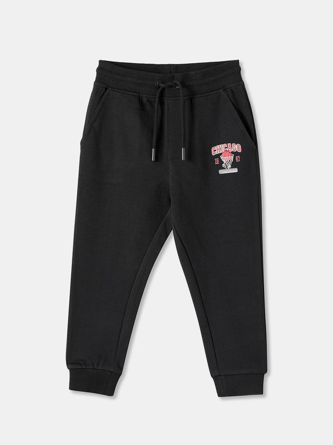 Boys Regular Fit Drawstring Waist Cuffed Hem Jogger