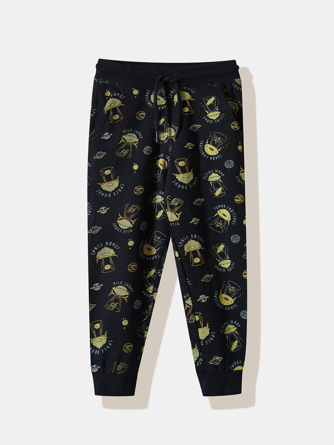 R&B Boys' Navy Printed Co-ord Set