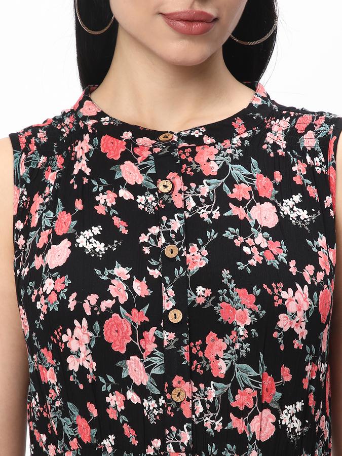 R&B Women' Floral Maxi Tier Dress image number 3