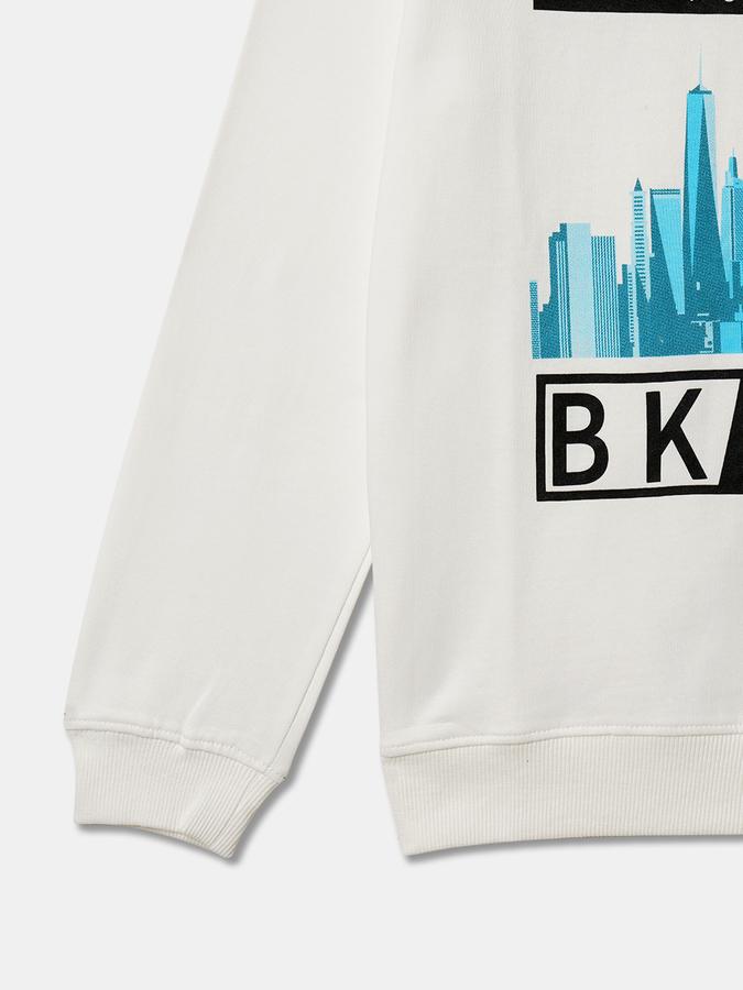 Boys Relaxed Fit Full Sleeve Crew Neck SweaT-Shirt