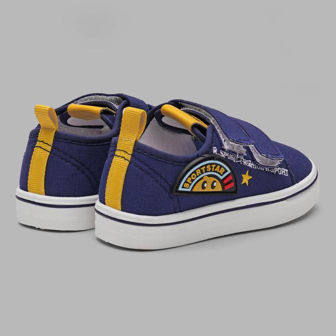 R&B Boy's Blue Printed Velcro Shoes image number 3
