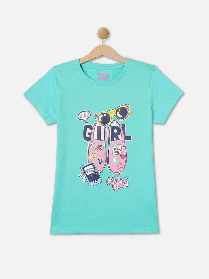 R&B Girl's Round Neck Graphic Tee
