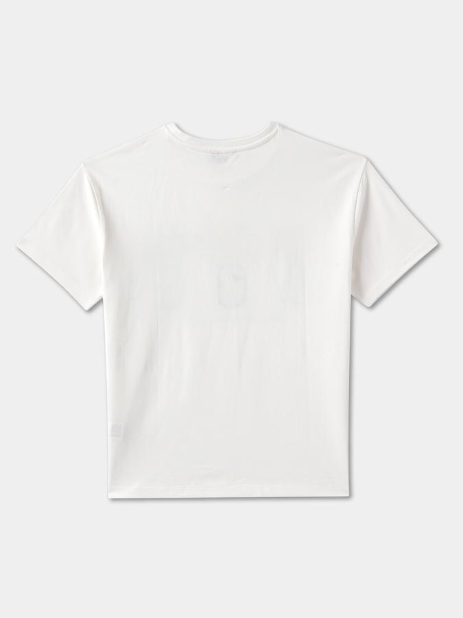 R&B Girls' Black Printed T-Shirt