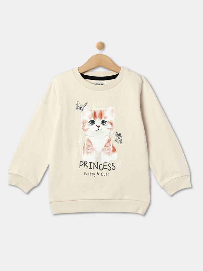 R&B Girls Beige Sweatshirt