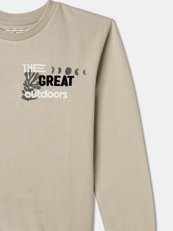 Boys Relaxed Fit Full Sleeve Crew Neck SweaT-Shirt