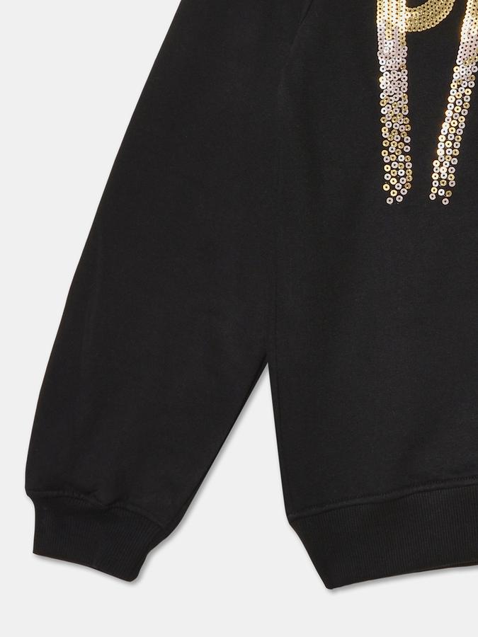 Girls Graphic Regular Fit Full Sleeve Crew Neck SweaT-Shirt
