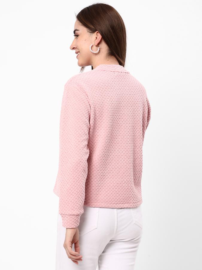 Women Patterned-Knit High-Neck Pullover image number 2
