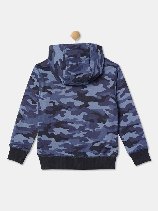 Boys Cotton Hooded Zip Up Camouflage Jacket