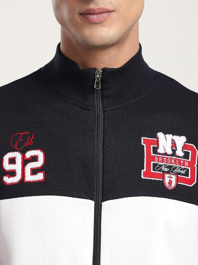 Men Cotton Regular Fit Graphic Jacket