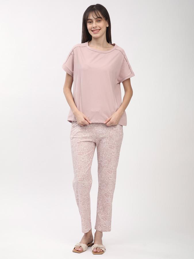 R&B Women Orchid Printed Pyjama Set