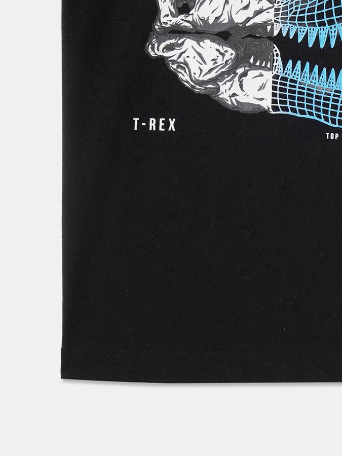 Boys Cotton Regular Fit Crew Neck Graphic T-shirt