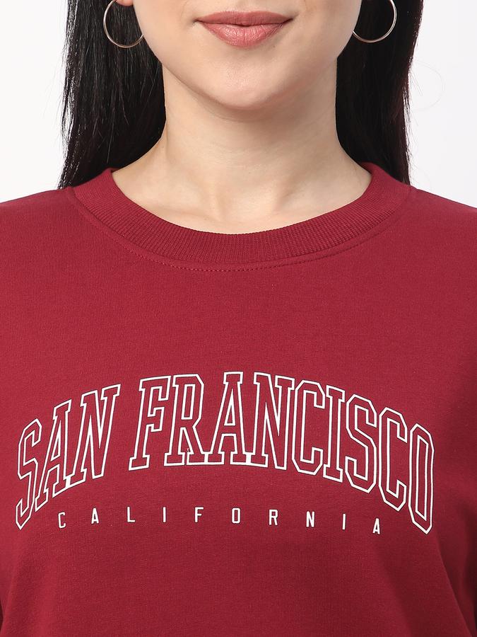 Full Sleeve Graphic Print Women Sweatshirt image number 3