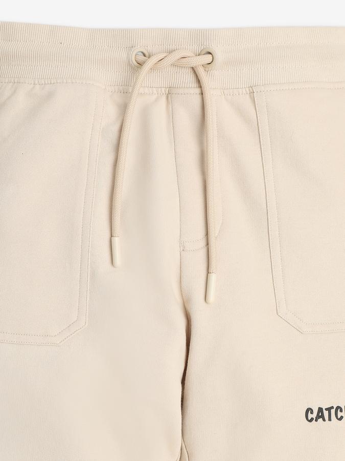 Boys Mid-Rise Joggers with Elasticated Drawstring Waist image number 1