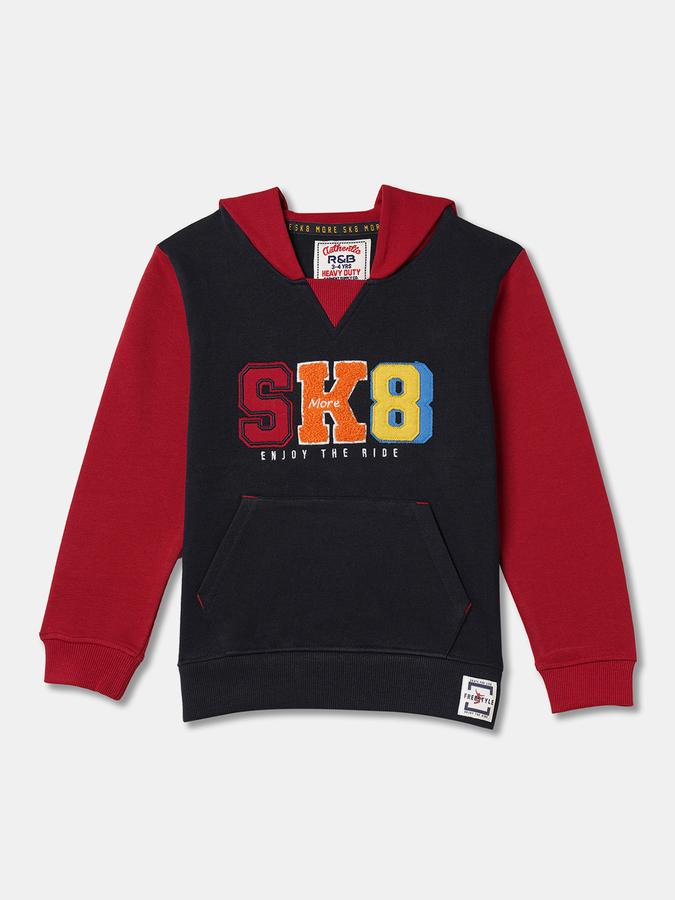 Boys Relaxed Fit Full Sleeve Hooded SweaT-Shirt