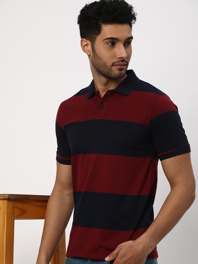 R&B Men's Striper Polo image number 0
