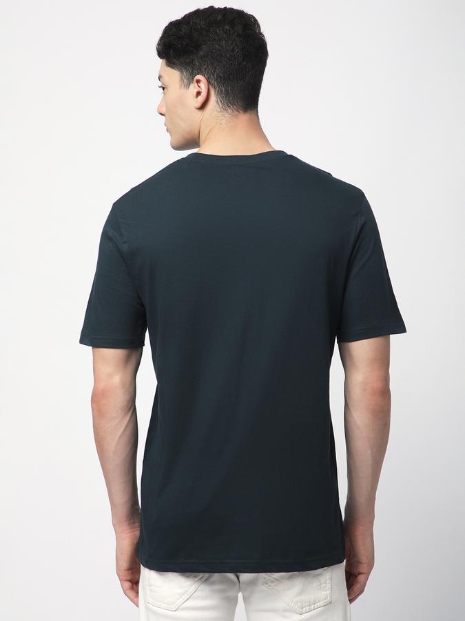 R&B MENS SOLID CASUAL T-SHIRT WITH ROUND NECK AND SHORT SLEEVES image number 2