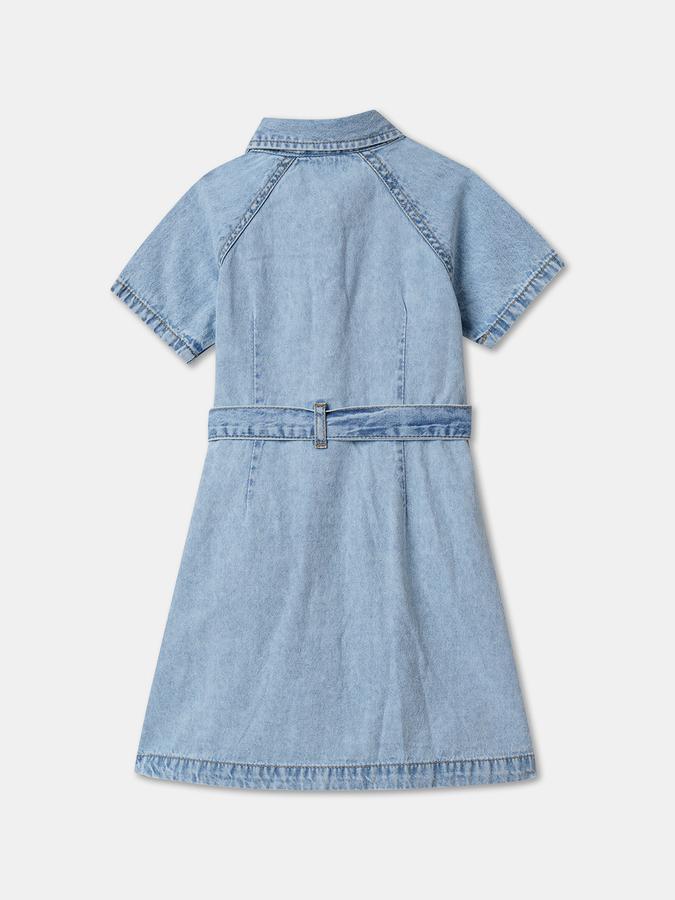 Girls Midi/Knee Length Casual Dress Short Sleeve image number 1