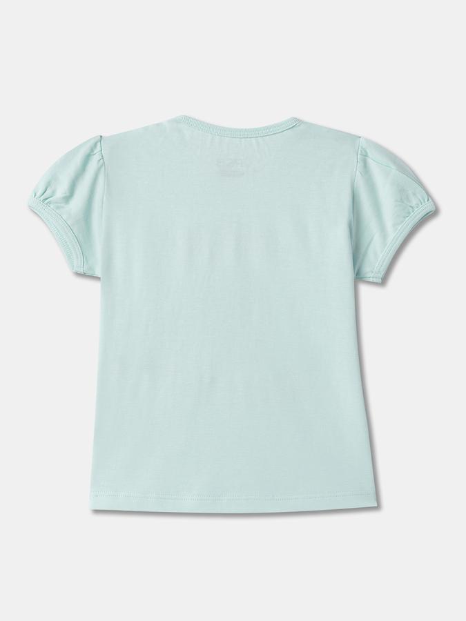 Girls Typographic Print Regular Fit T-Shirt image number 1