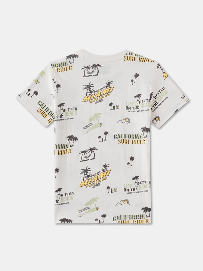 Boys Printed Pure Cotton Oversized T Shirt image number 1