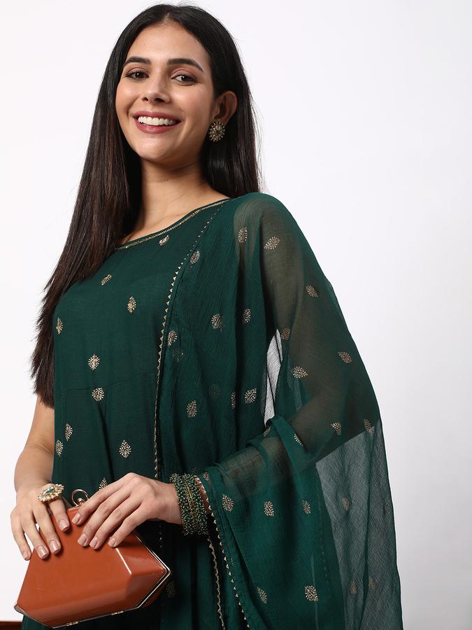 R&B Women Green Fusion Set