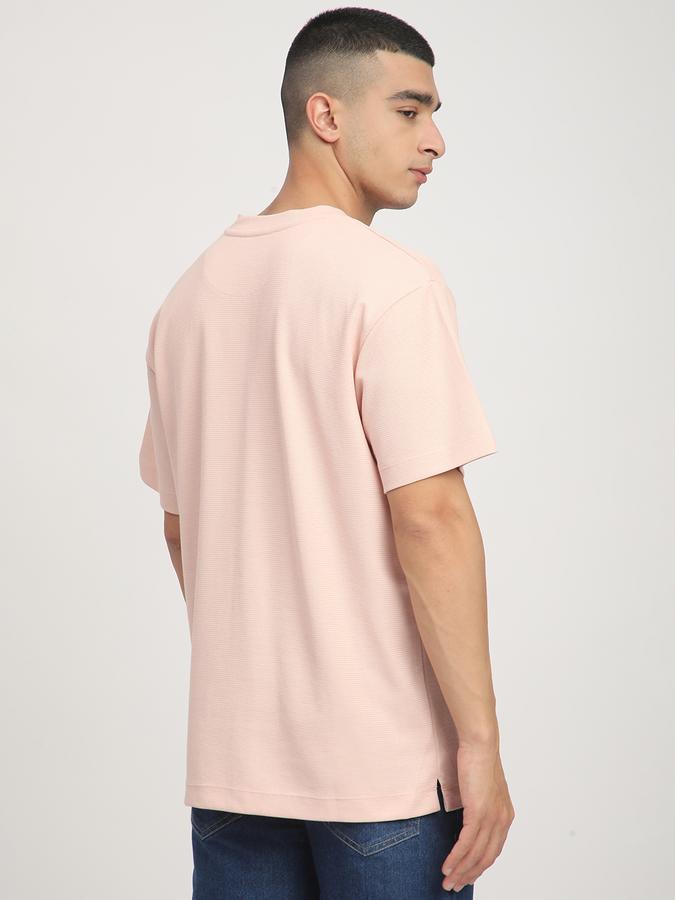 Men Polycotton Loose Fit Crew Neck Solid T-shirt