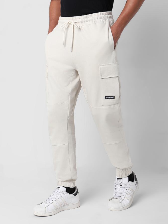 Men Straight Fit Flat-Front Pants image number 1