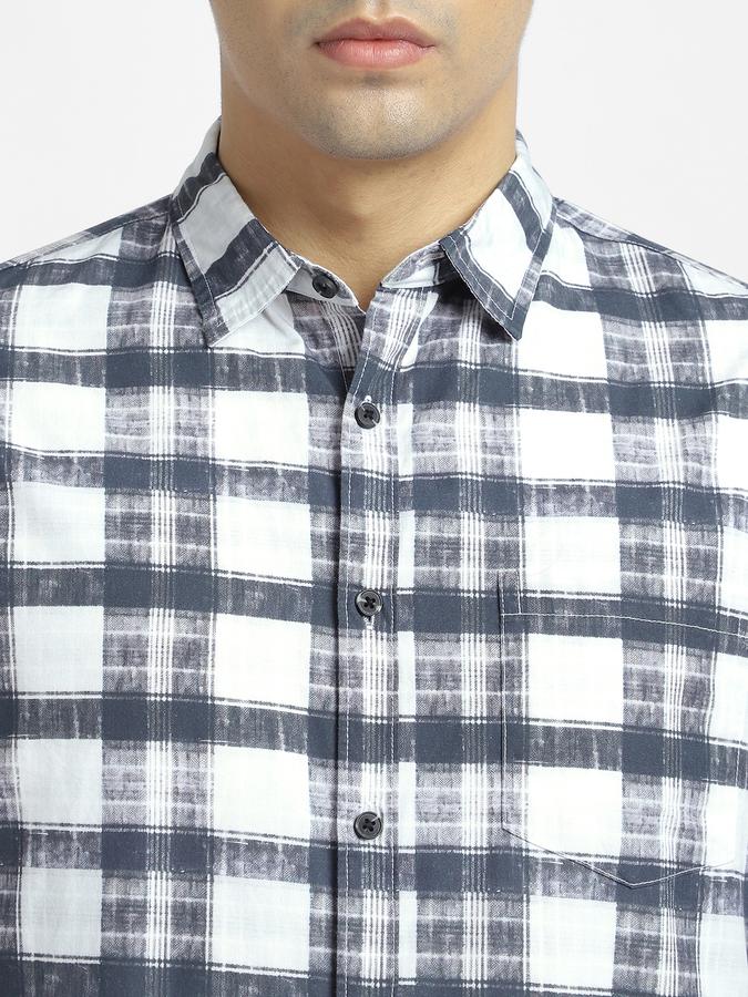 R&B Men's Black Checked Shirt
