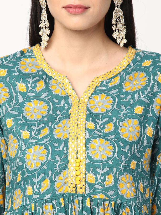 R&B Women Teal Kurtas image number 3