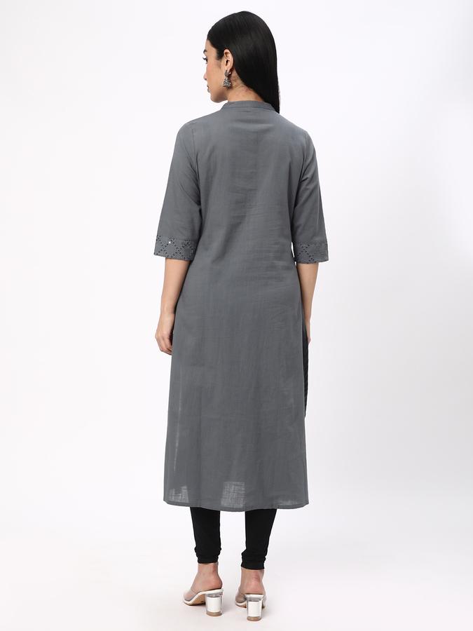 R&B Women Grey Kurtas image number 2