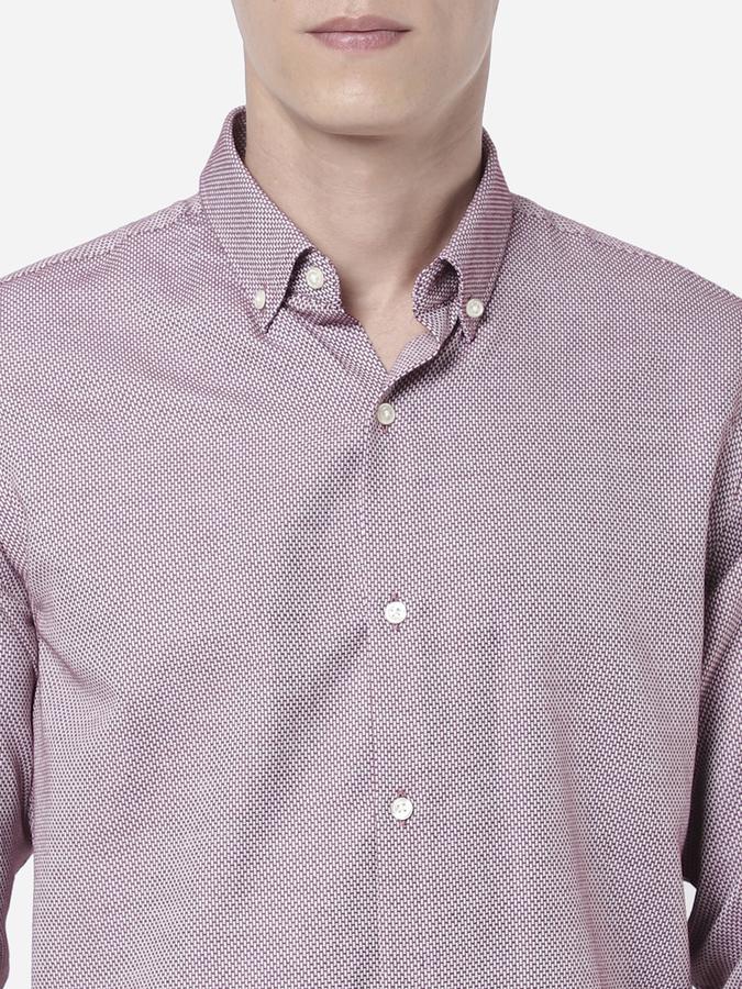 R&B Purple Men Formal Shirts image number 3
