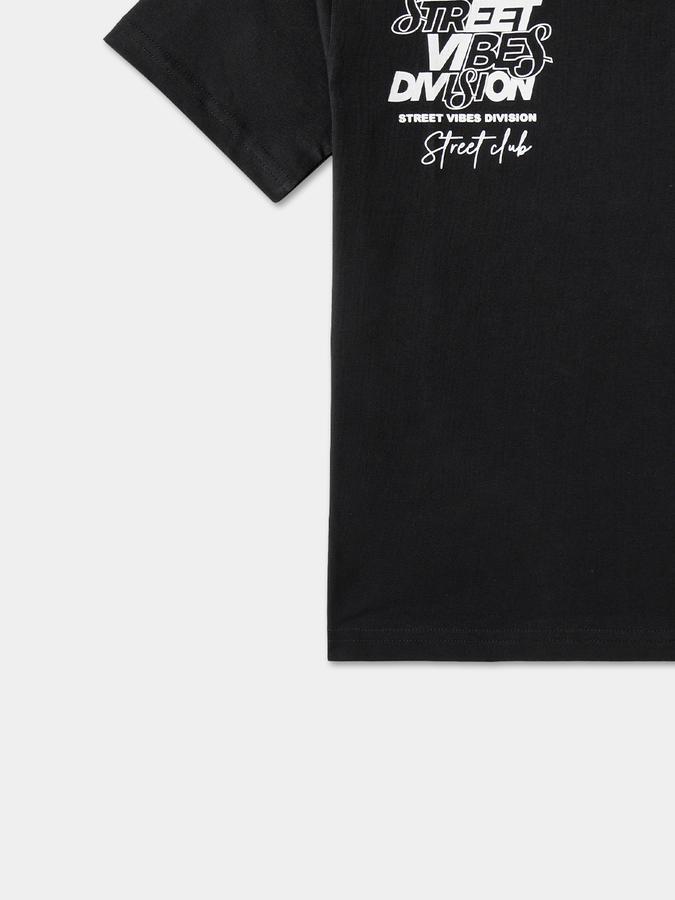 Boys Cotton Regular Fit Crew Neck Graphic T-shirt