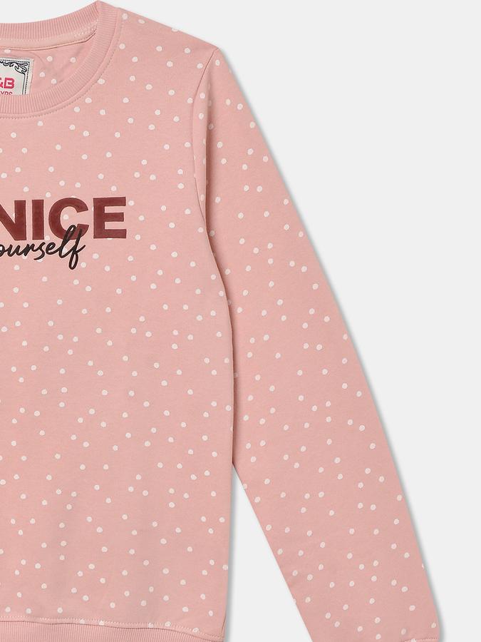 Full Sleeve Graphic Print Girls Sweatshirt image number 2