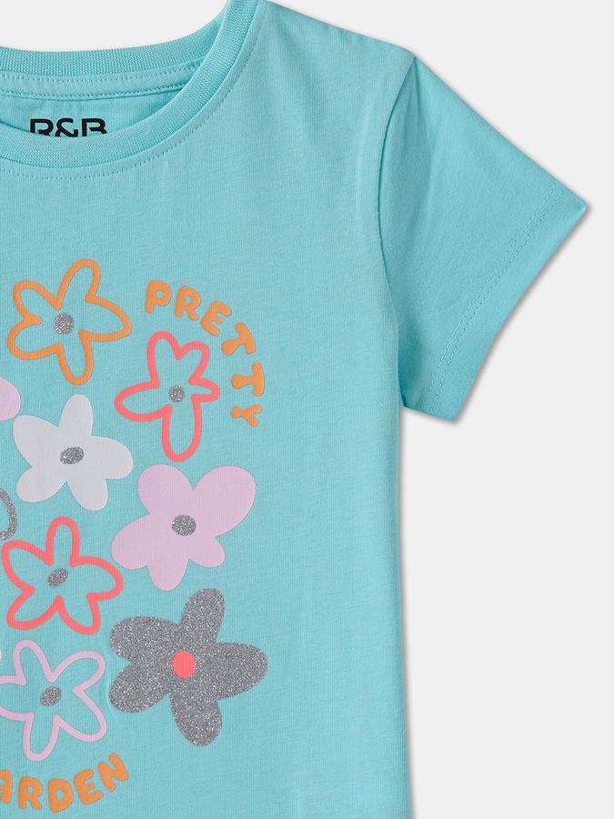 Girls Regular Fit Short Sleeve Crew Neck T-Shirt