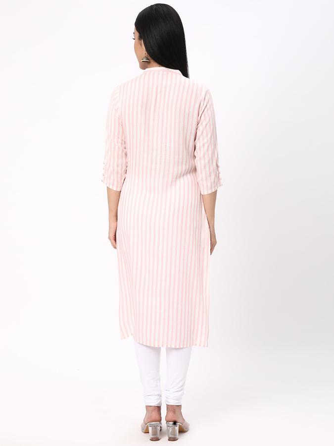 R&B Women Pink Kurtas image number 2