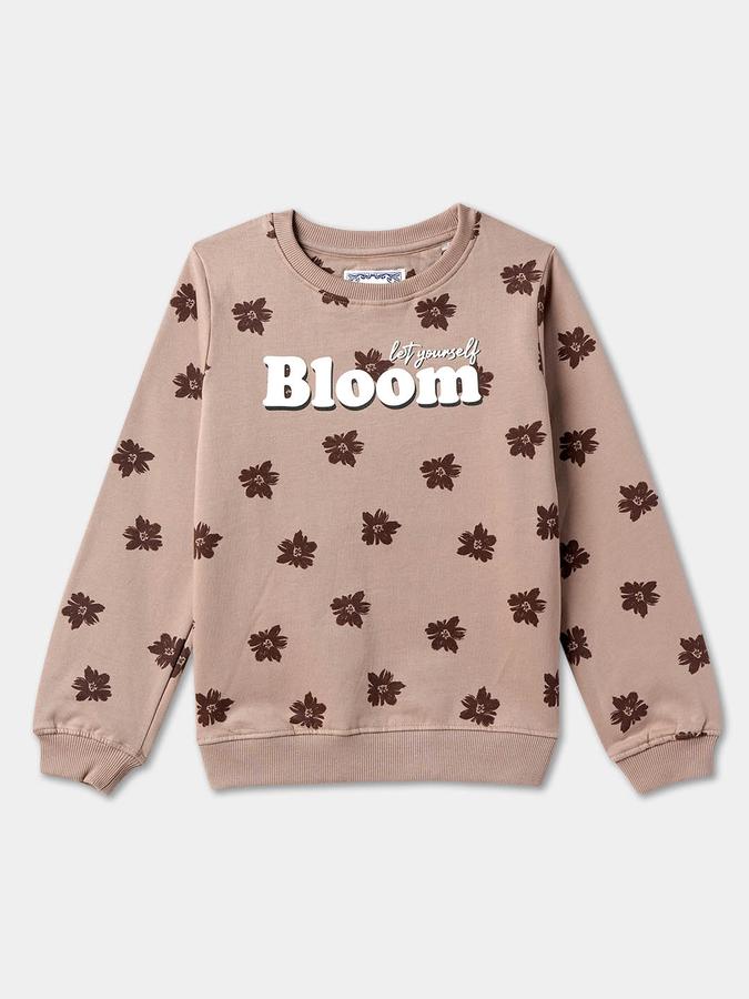 Full Sleeve Printed Girls Sweatshirt