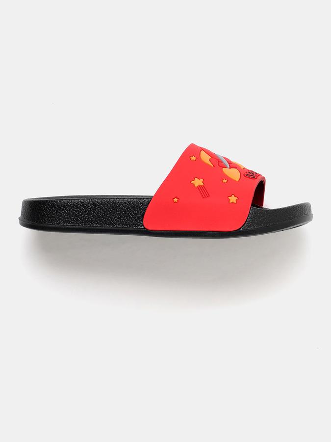 Boys Colour-Block Peep-Toe Slides image number 1