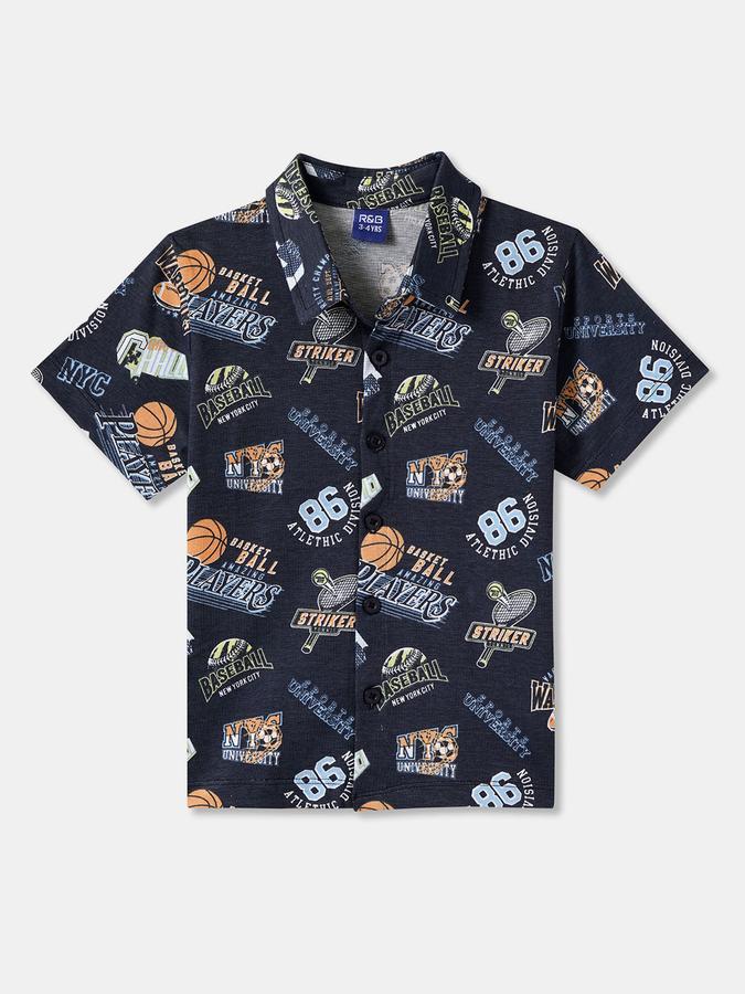 Boys Printed Casual Shirt