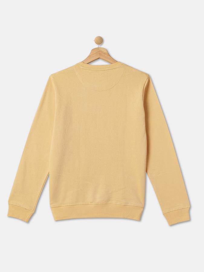 Boys Cotton Regular Fit Crew Neck Graphic Sweatshirt
