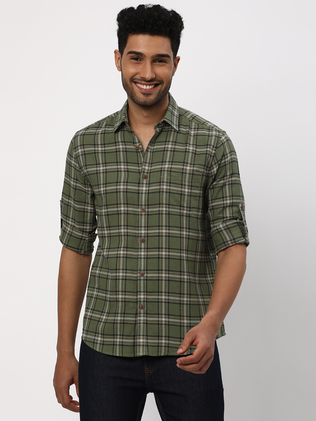 Checked Slim Fit Shirt image number 4