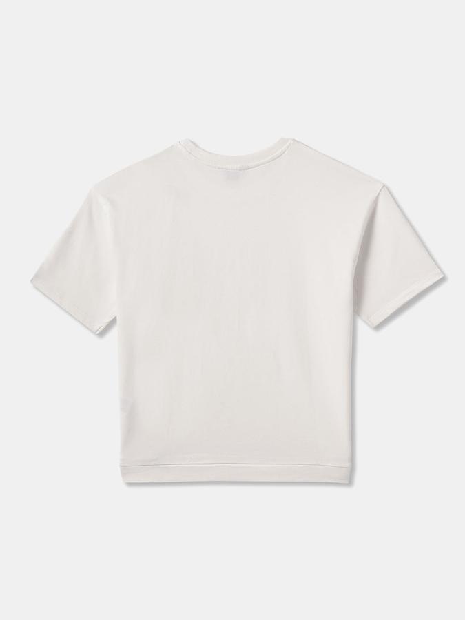 Girls Regular Fit Short Sleeve Crew Neck Top